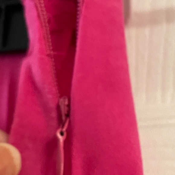 French Connection Women’s Bright Pink Long Pencil Skirt NWT Side Zipper Size 10 - Picture 8 of 14